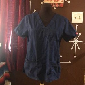 Dark Blue Scrub Top